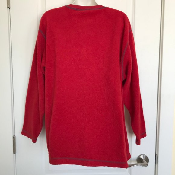Columbia Embroidered Logo Fleece Pullover Sweater Vintage 90s Made in Canada - Picture 3 of 7